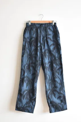 「nasngwam」palm tree pants -navy-