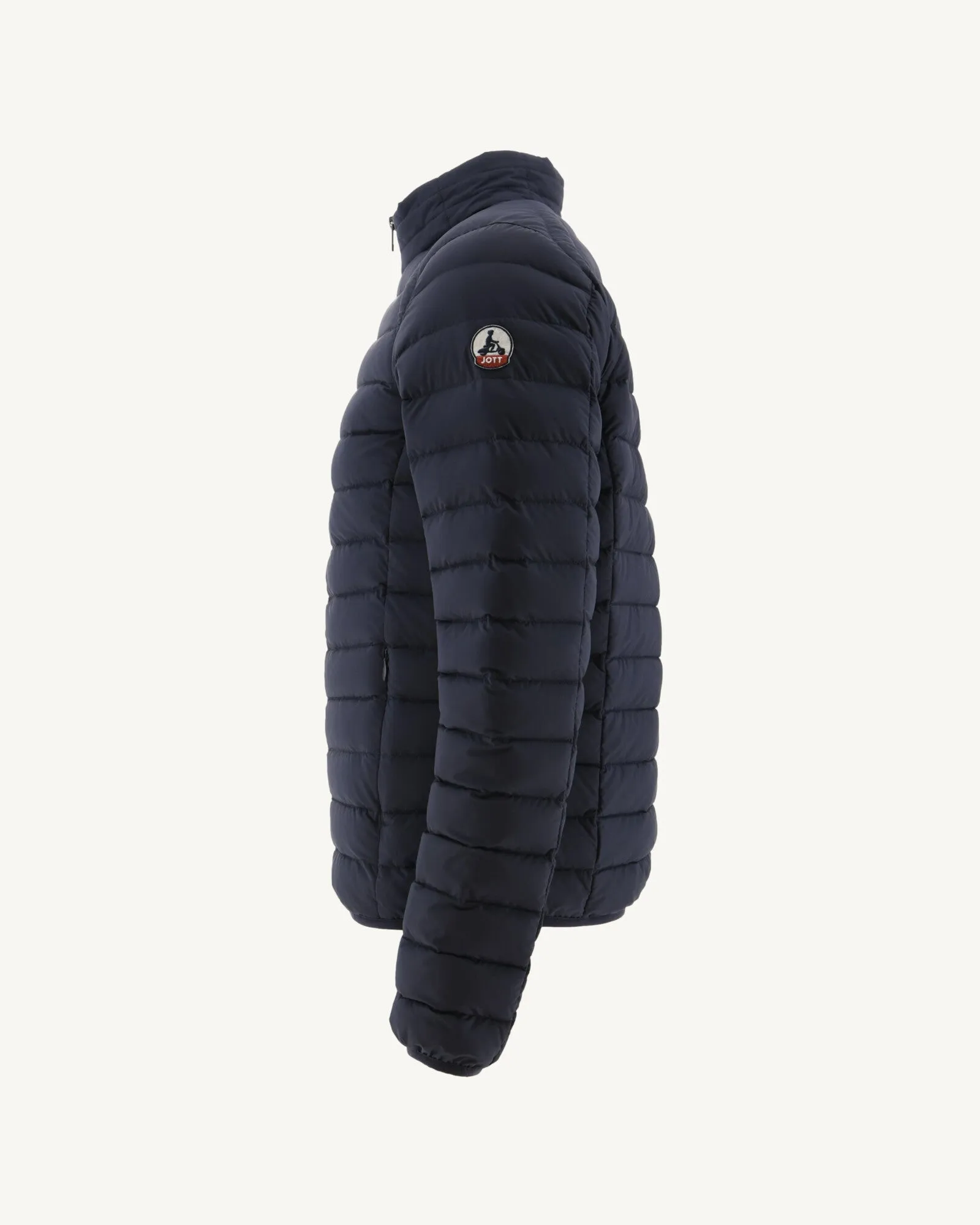 Navy Aragon lightweight stretch puffer jacket