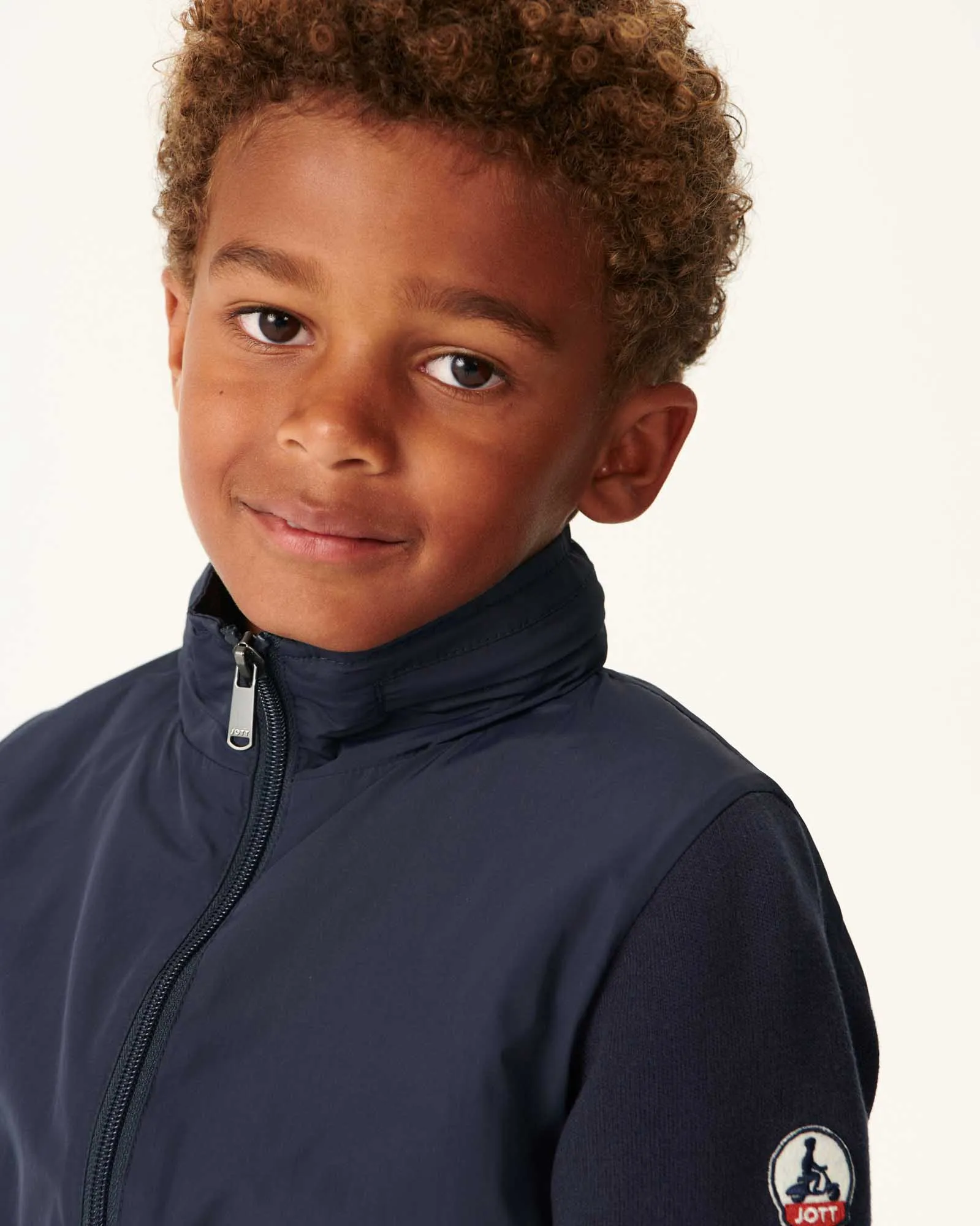 Navy Real children's lightweight hooded jacket