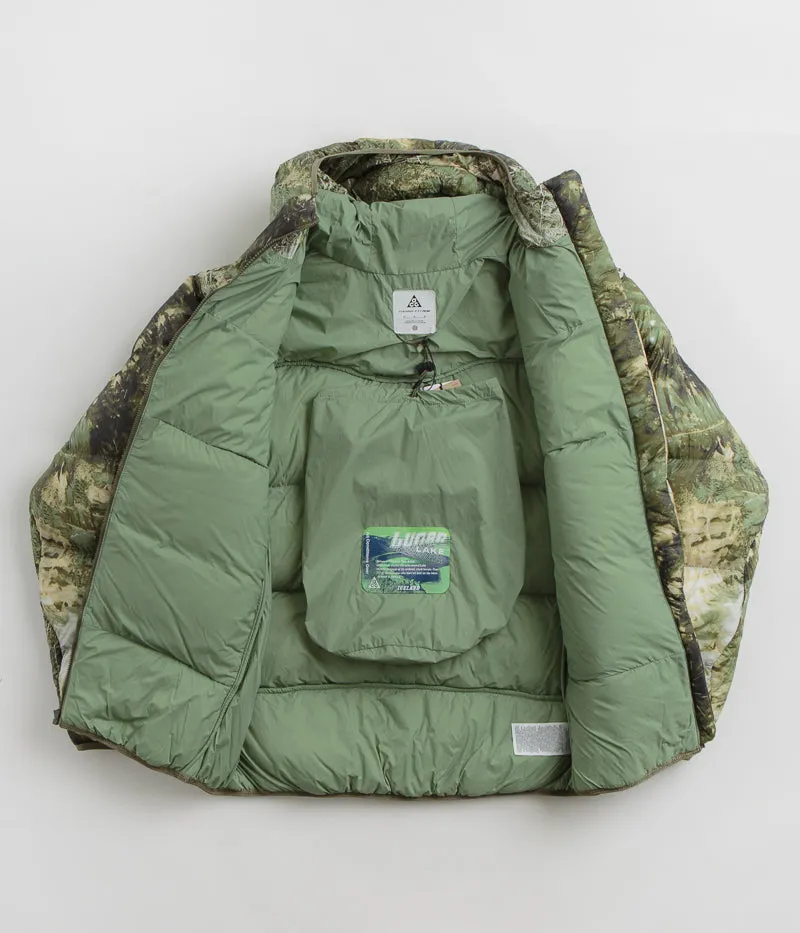 Nike ACG Lunar Lake Puffer Jacket - Oil Green / Medium Olive / Reflective Silver