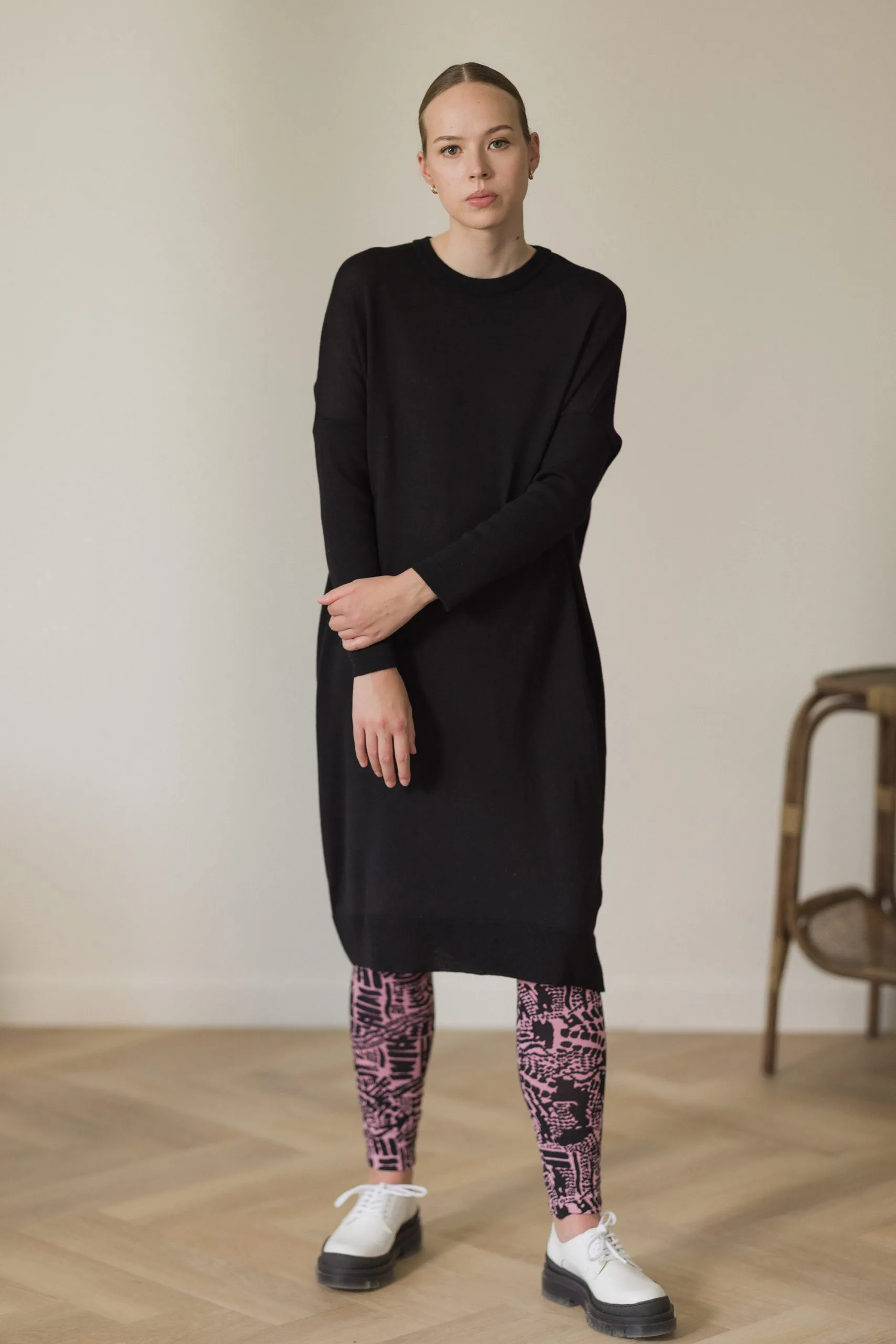 Nooa Merino Dress Black