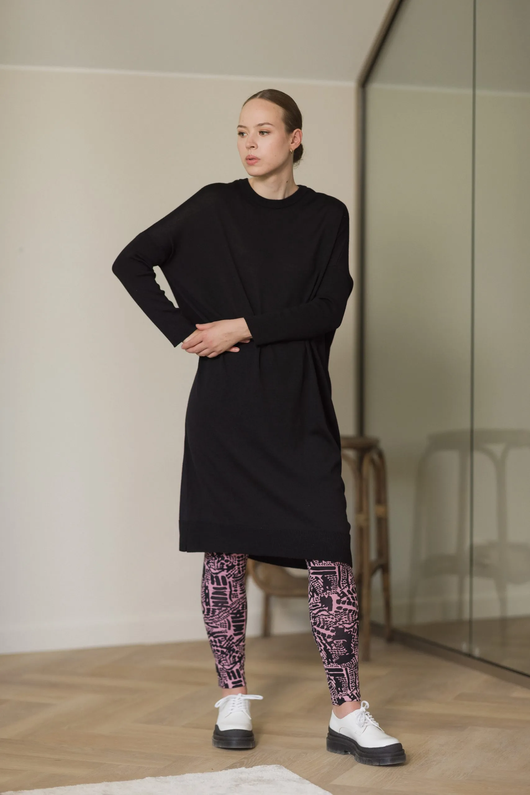 Nooa Merino Dress Black