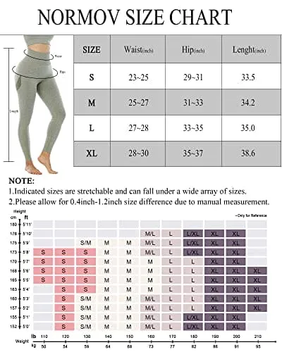 NORMOV Butt Lifting Workout Leggings for Women,Seamless High Waist Gym Yoga Pants Grass Green