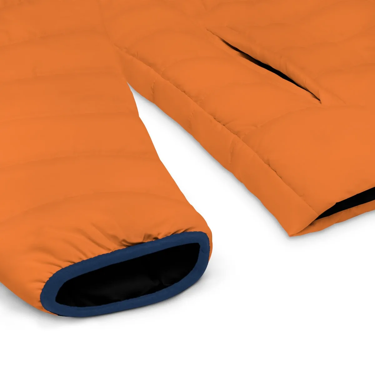 Orange Color Men's Jacket, Best Men's Puffer Jacket