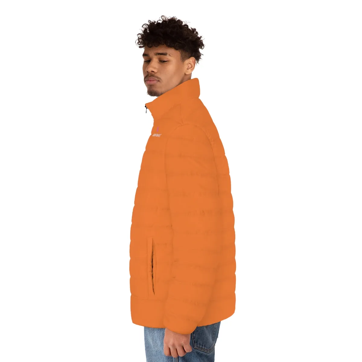 Orange Color Men's Jacket, Best Men's Puffer Jacket