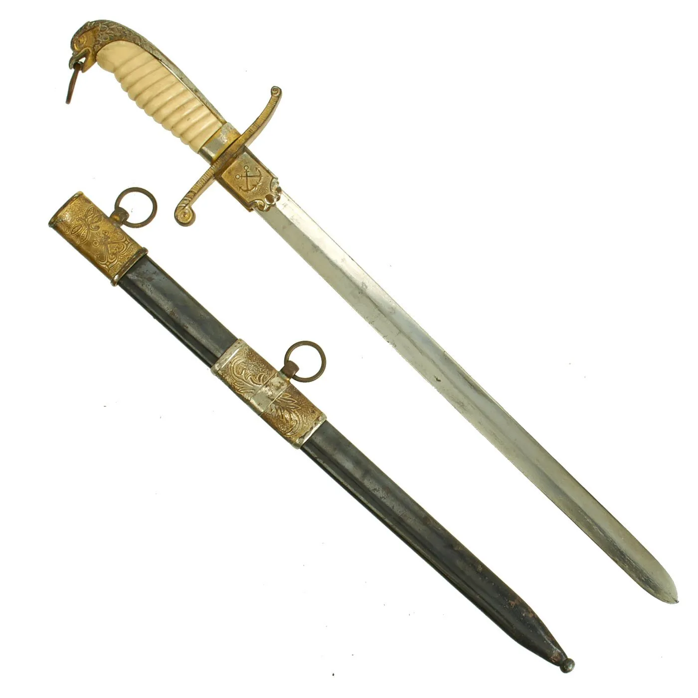 Original 20th Century Argentine Naval Dirk with Scabbard