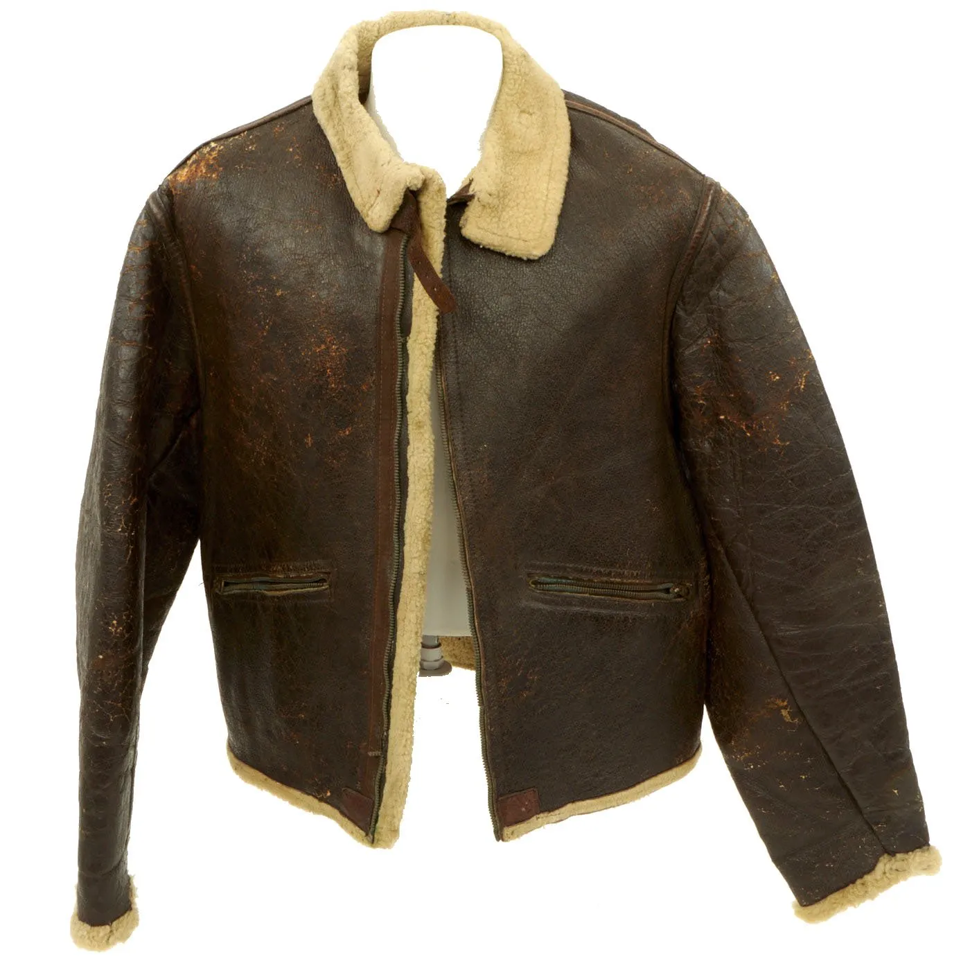 Original U.S. WWII USAAF Type D-1 Shearling Jacket with Type A3 Winter Flying Trousers