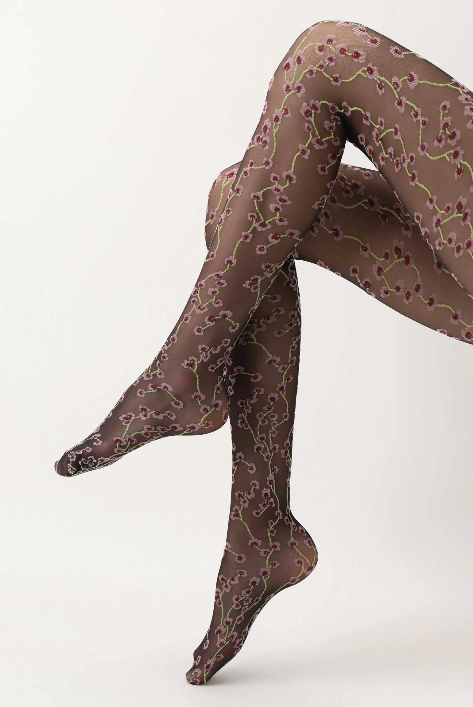 Oroblu Flowers Sheer Patterned Tights