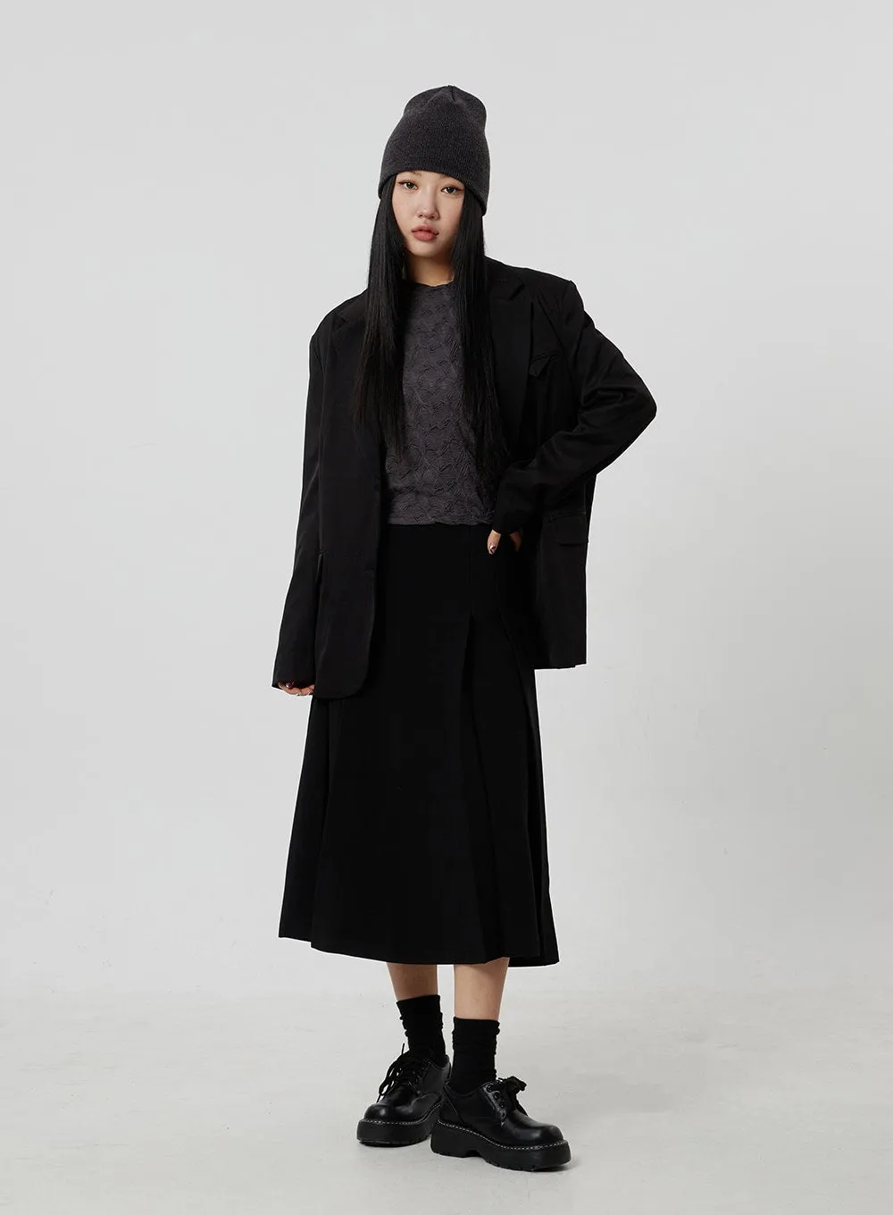 Oversized Basic Jacket CF306