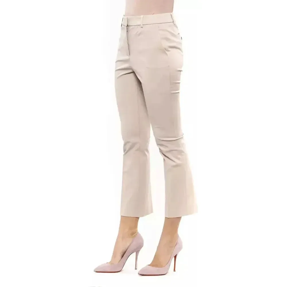 Peserico Beige Cotton Women Trouser