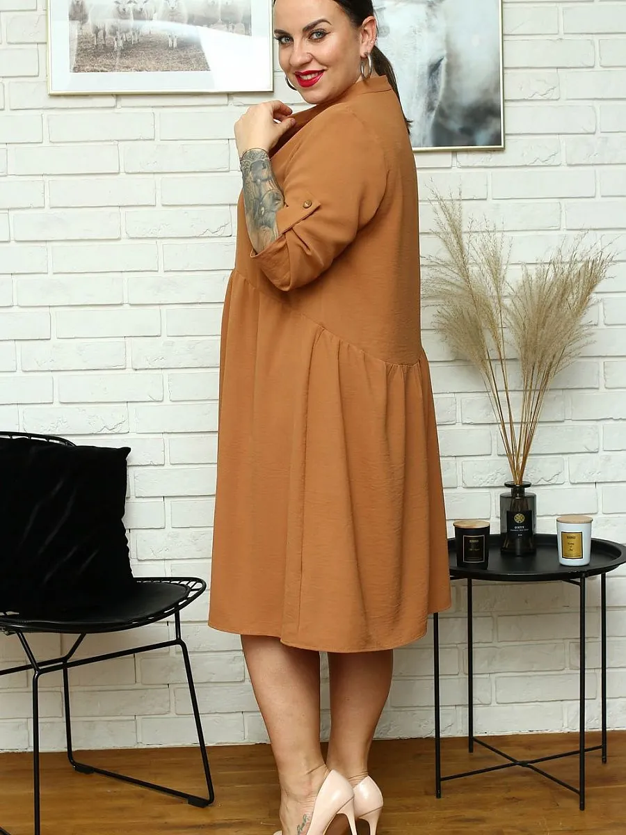 Plus size dress model 169056 Karko