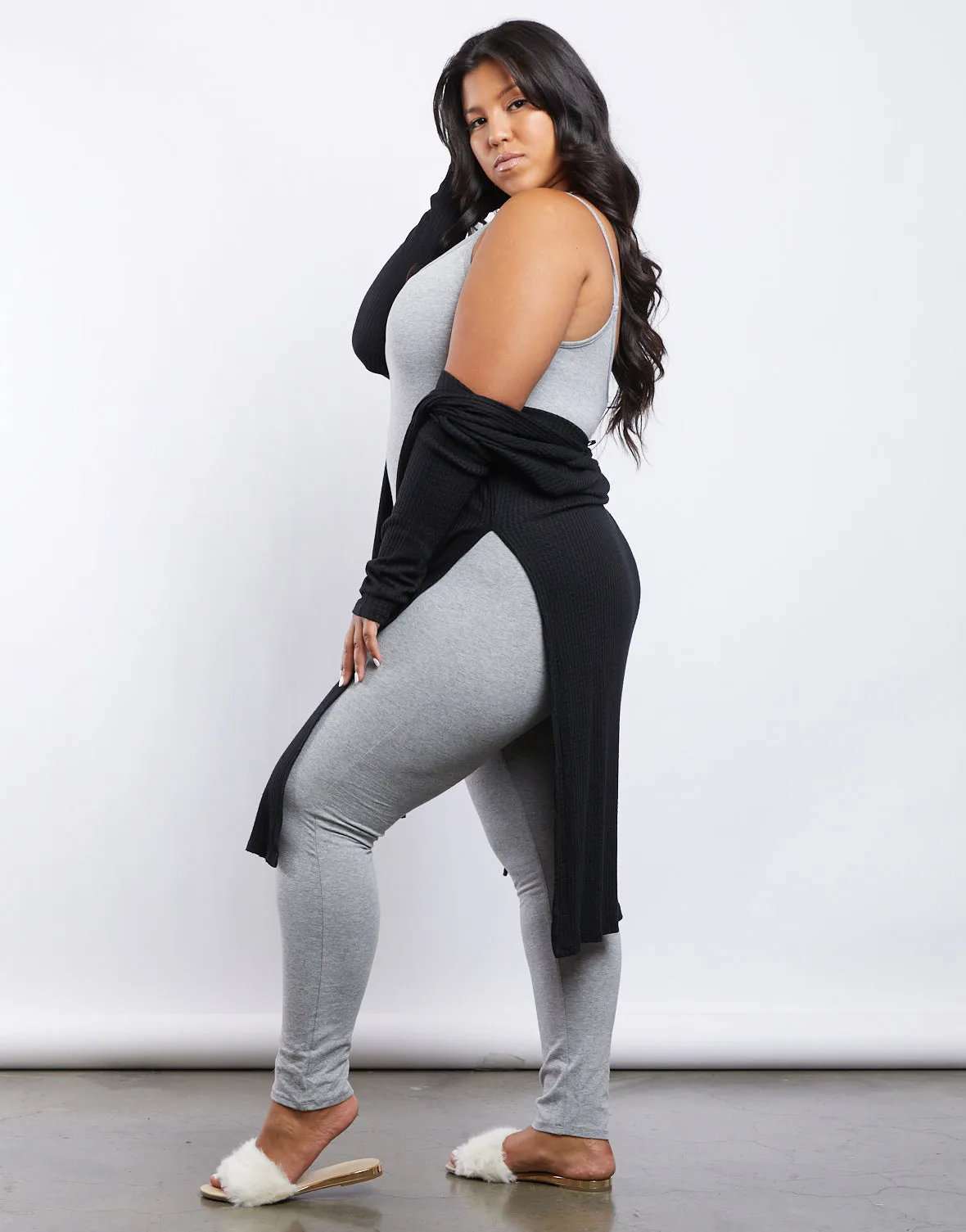 Plus Size Simple Tank Jumpsuit