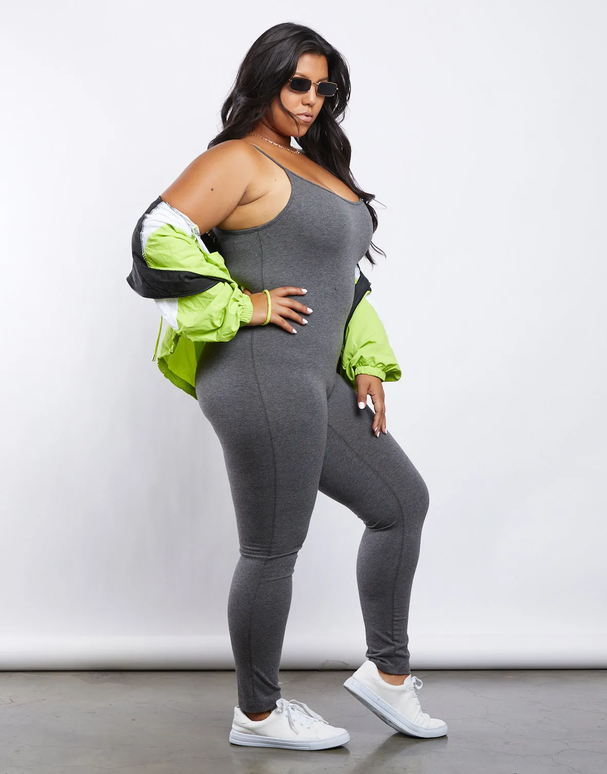 Plus Size Simple Tank Jumpsuit