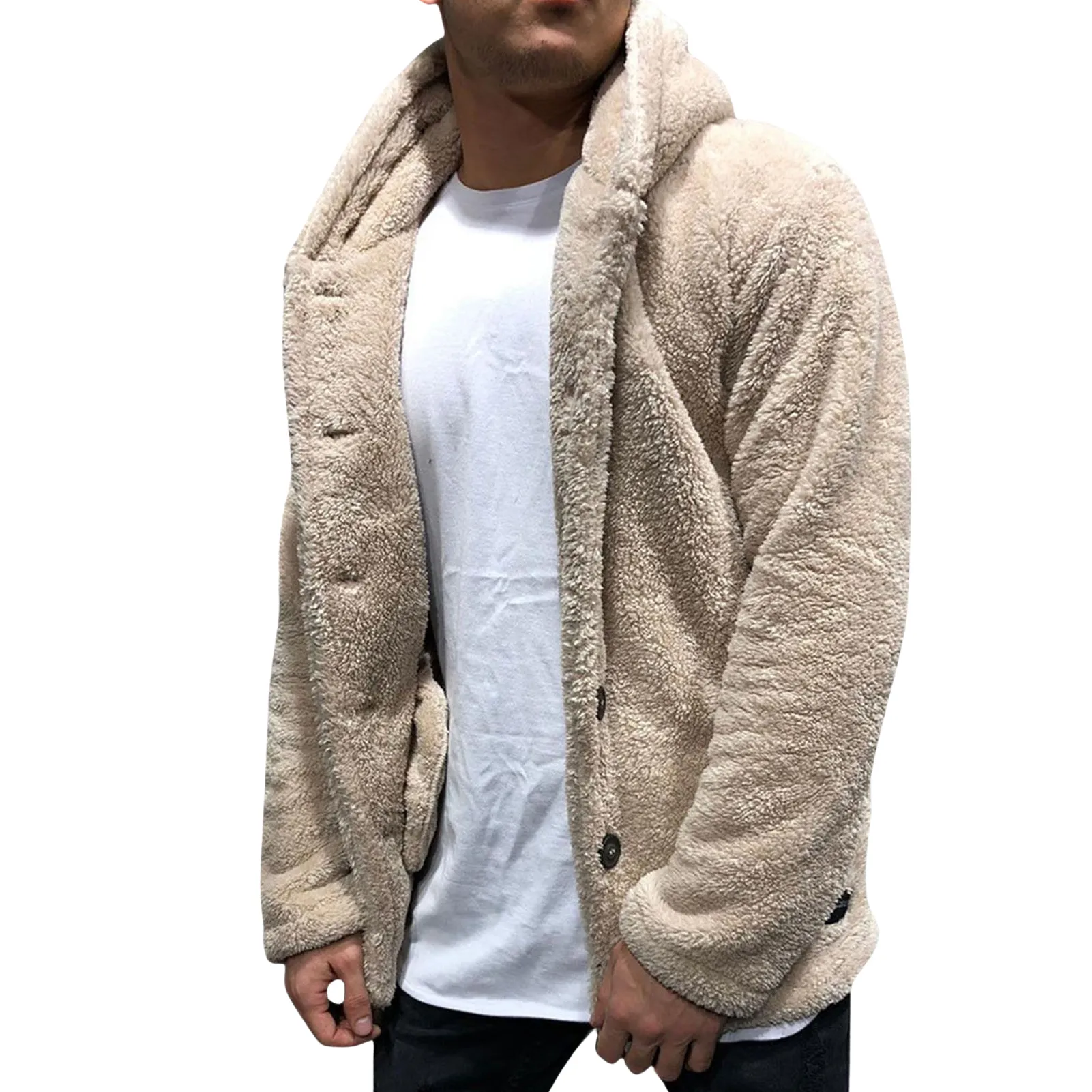 Pologize™ Warm Fleece Hooded Button Jacket