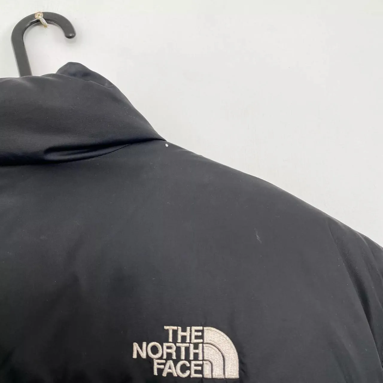 Preowned The North Face Mens Down Puffer Jacket 700 Size M Yellow Black Genuine TNF