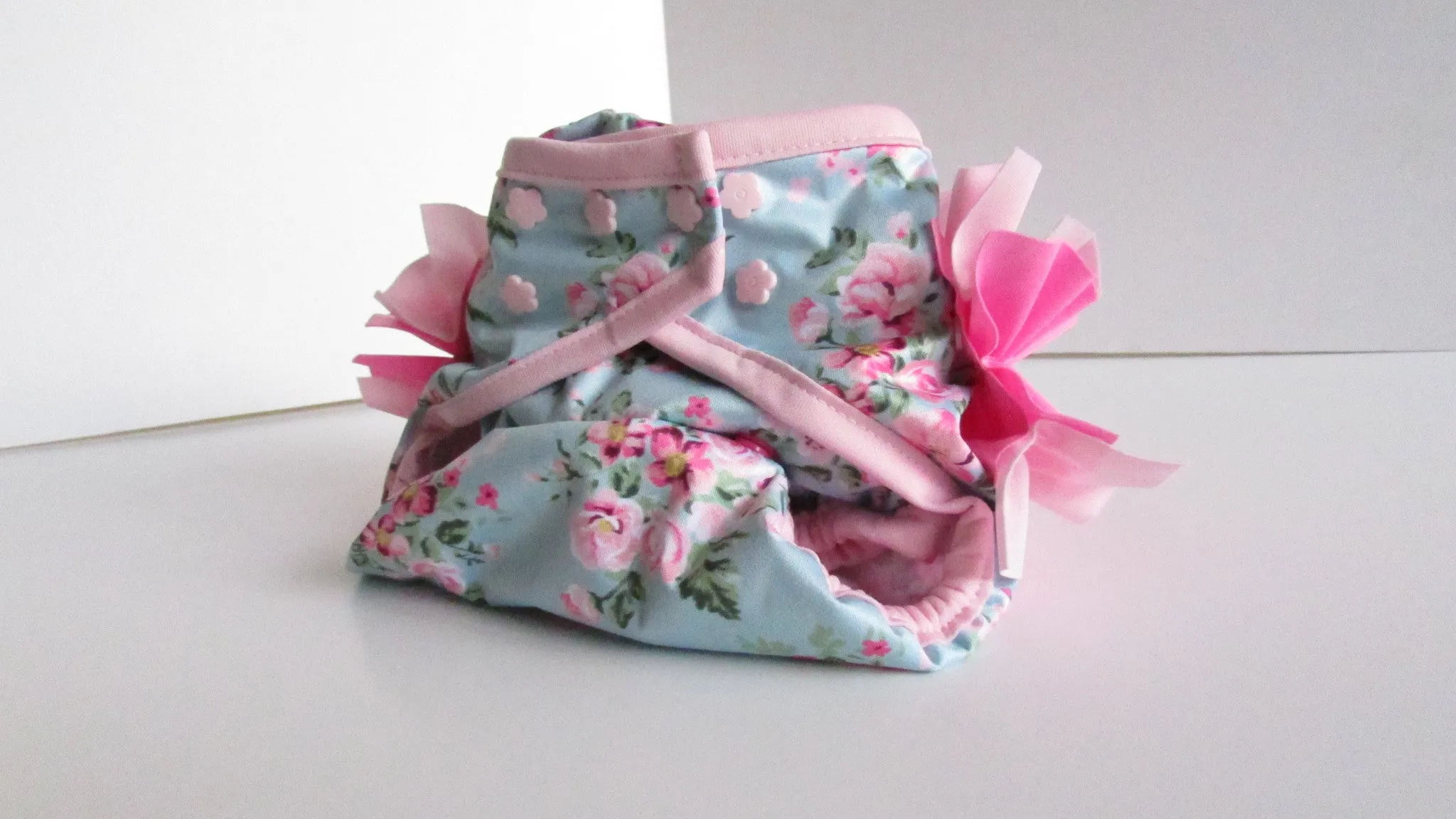 Prissy Pants Shabby Chic Roses Diaper Cover