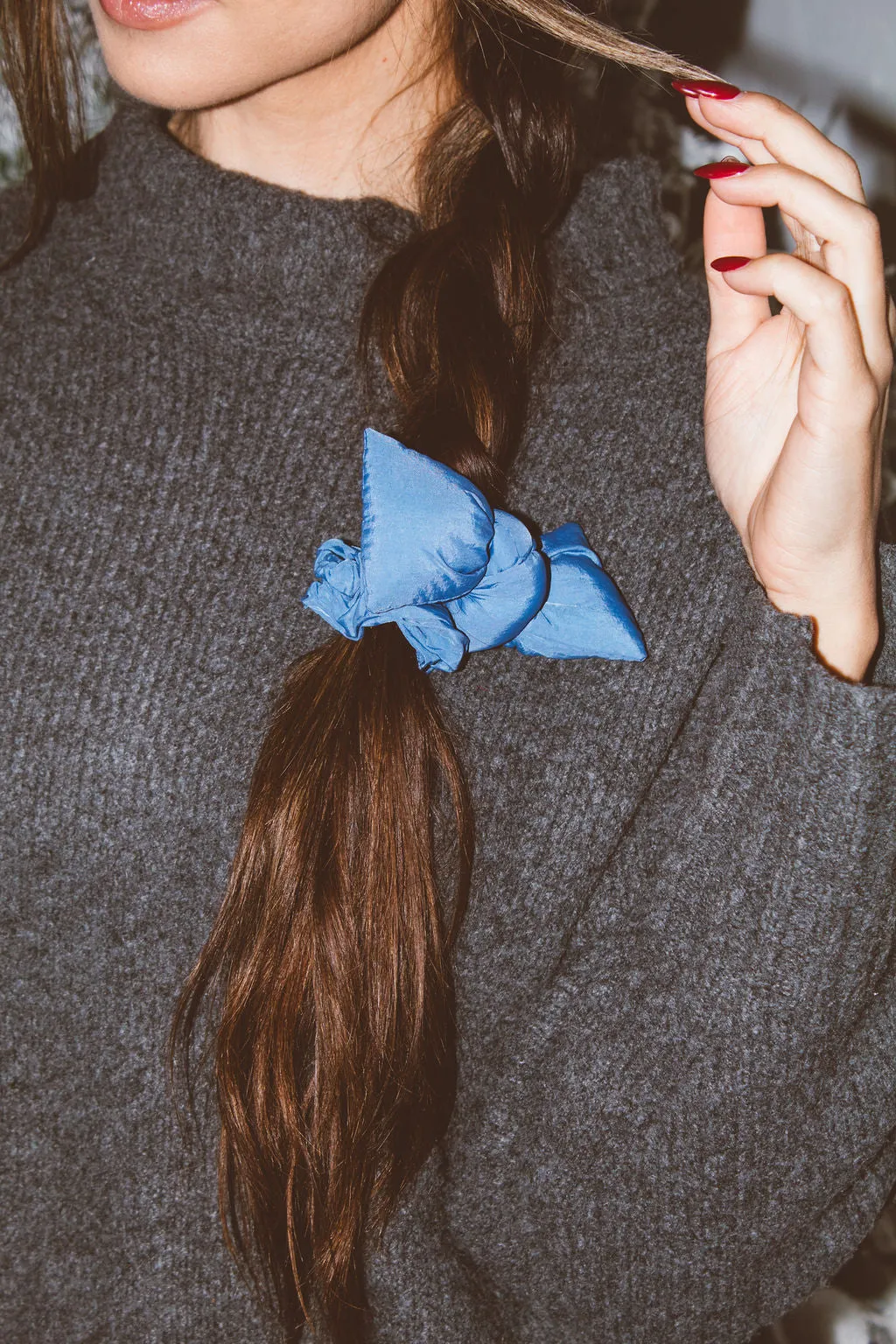 Puffer Bow Scrunchie