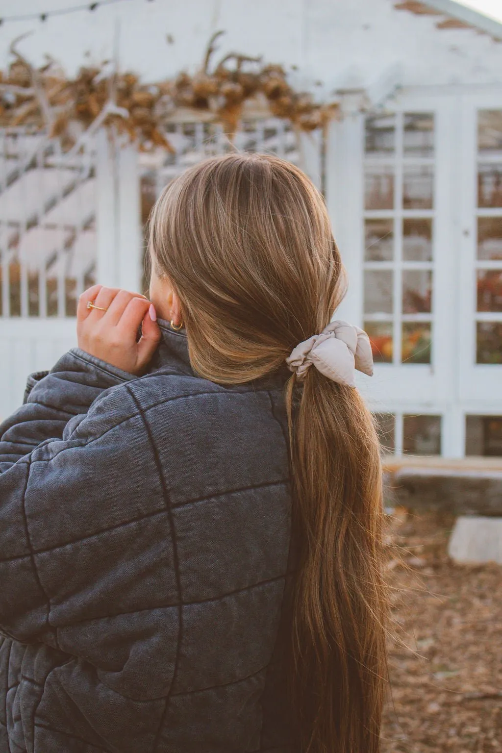 Puffer Bow Scrunchie