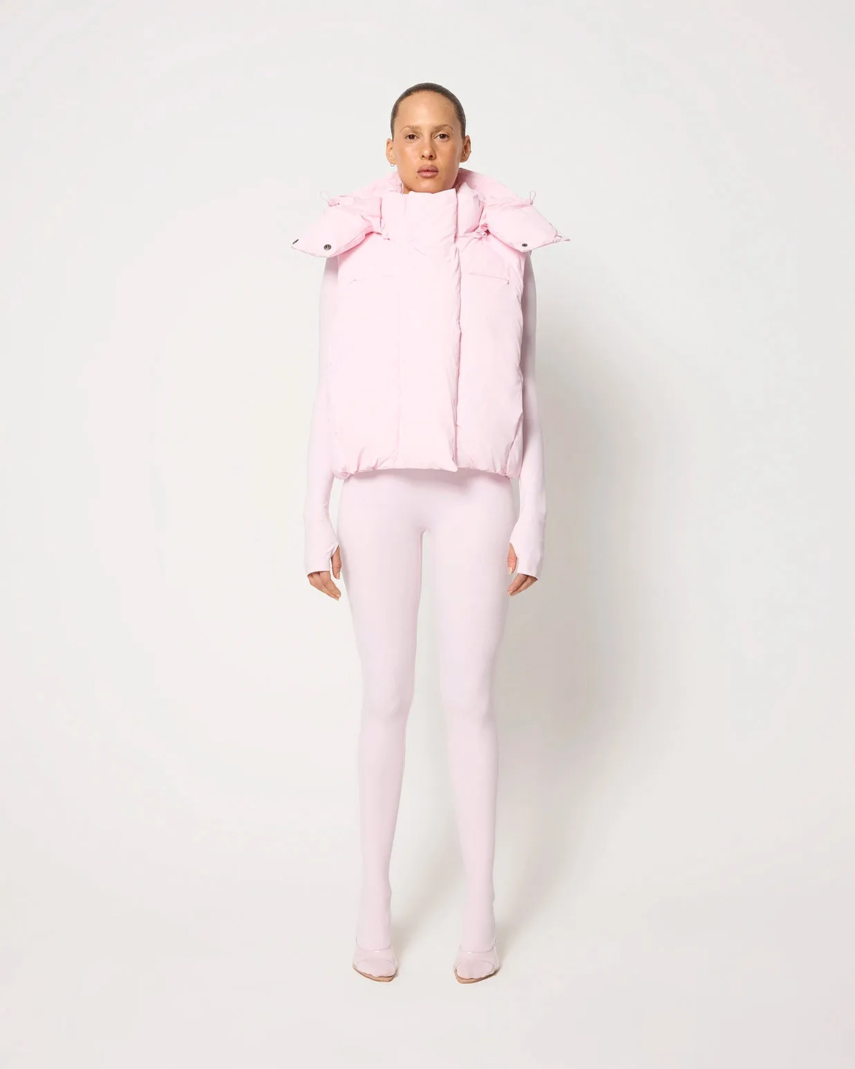 Puffer Vest | Powder Pink