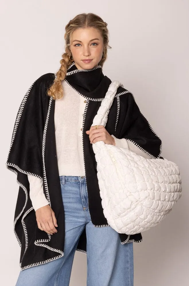 QBS320125 Cora Quilted Puffer Tote