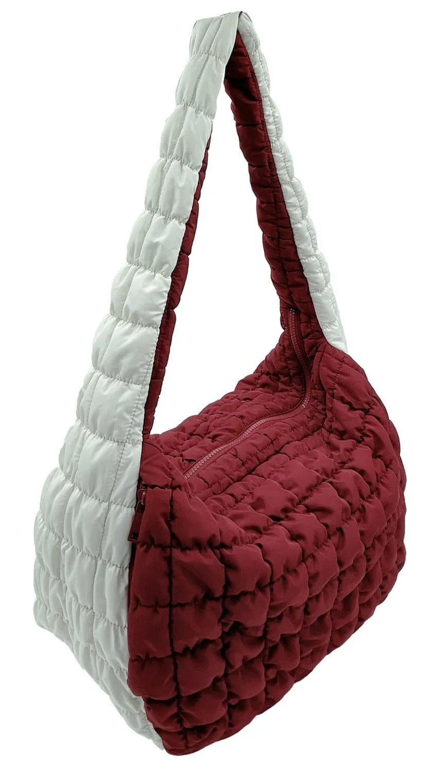 QBS420003 College Colors Large Quilted Puffer Bag