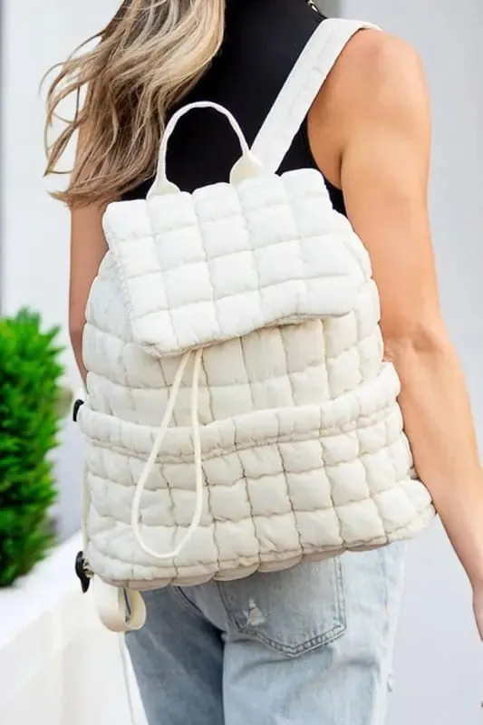 Quilted Puffer Backpack