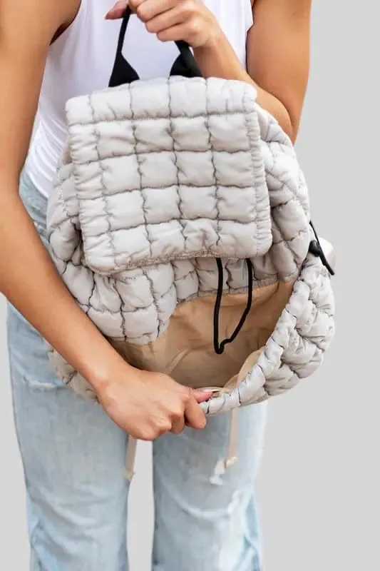 Quilted Puffer Backpack