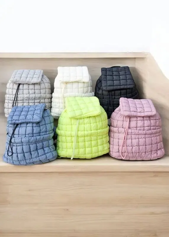 Quilted Puffer Backpack