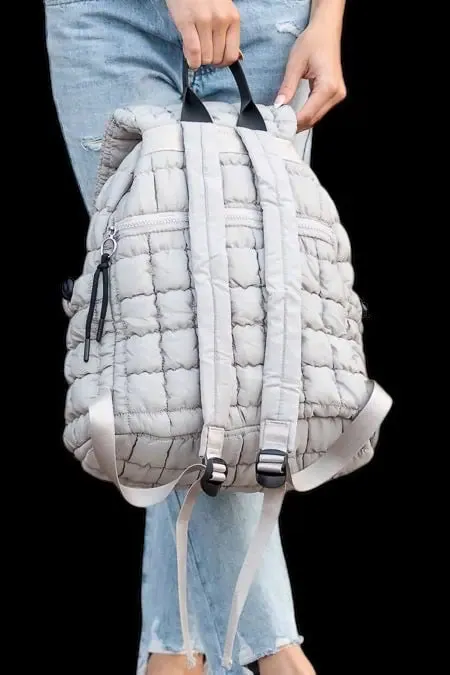 Quilted Puffer Backpack