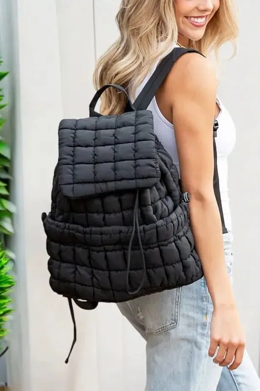 Quilted Puffer Backpack