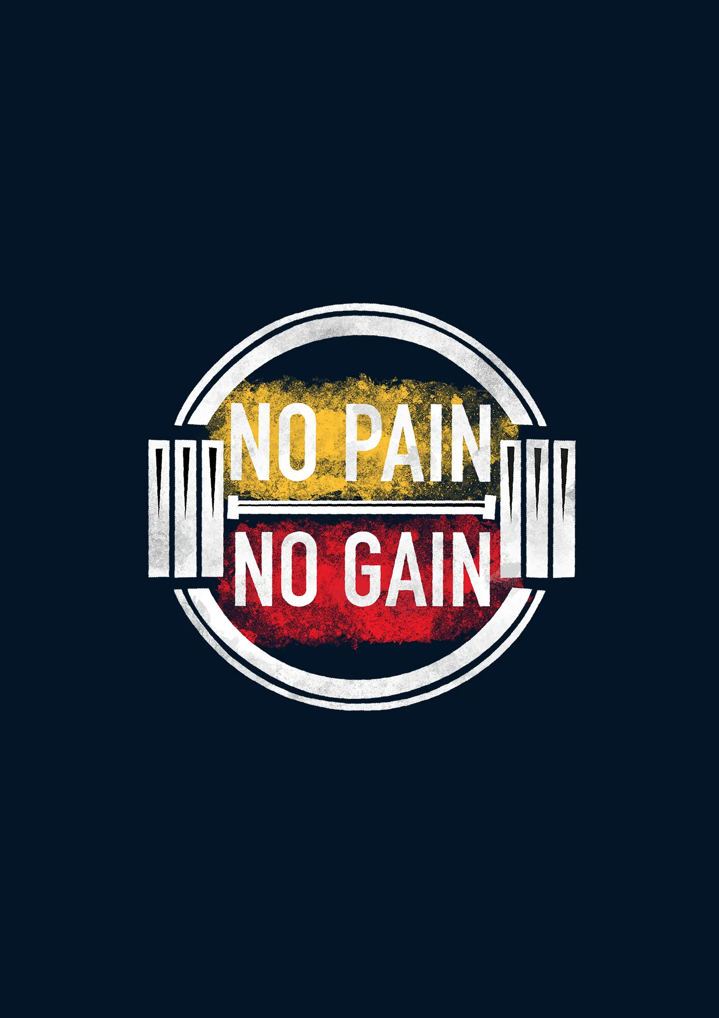 "NO PAIN, NO GAIN" - HALF-SLEEVE T-SHIRT