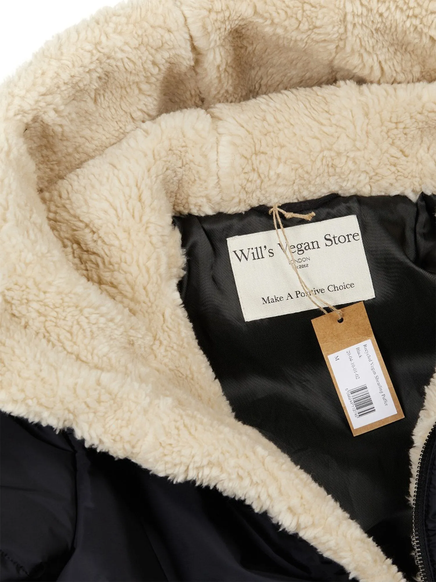 Recycled Vegan Shearling Puffer