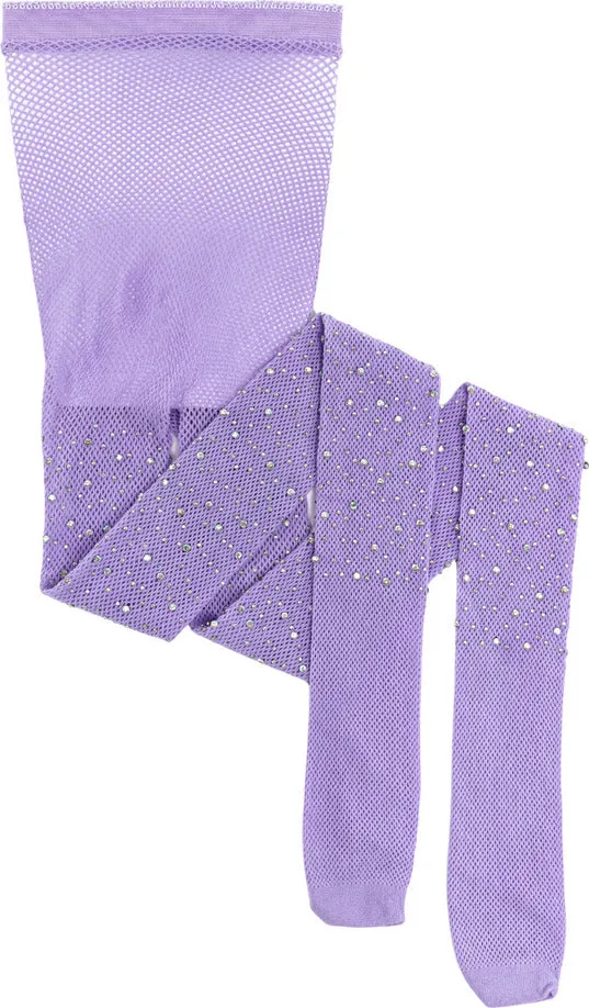 Rhinestone Tights, Lilac