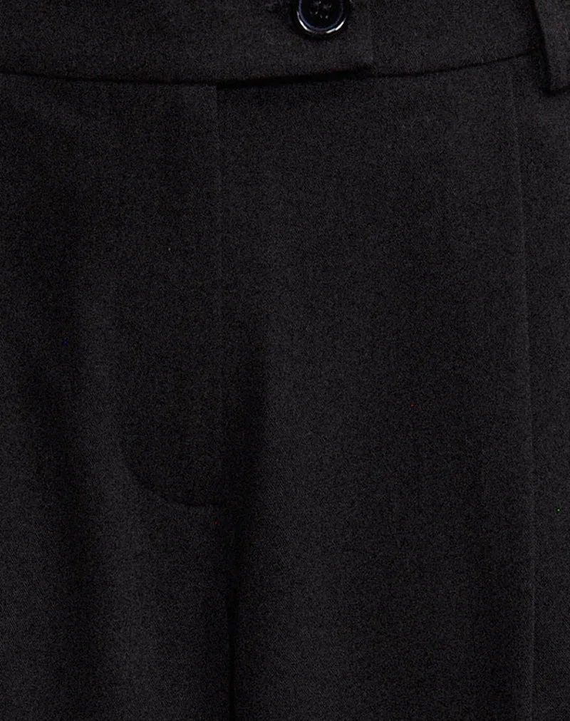 Sakira Oversized Wide Leg Trousers in Black