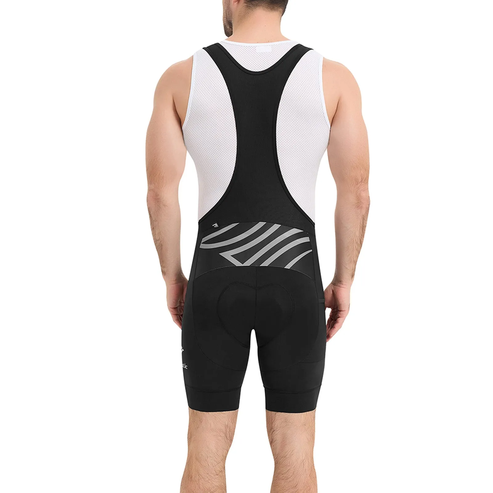 Santic Cycling Bib Shorts Men Padded With Pocket Black