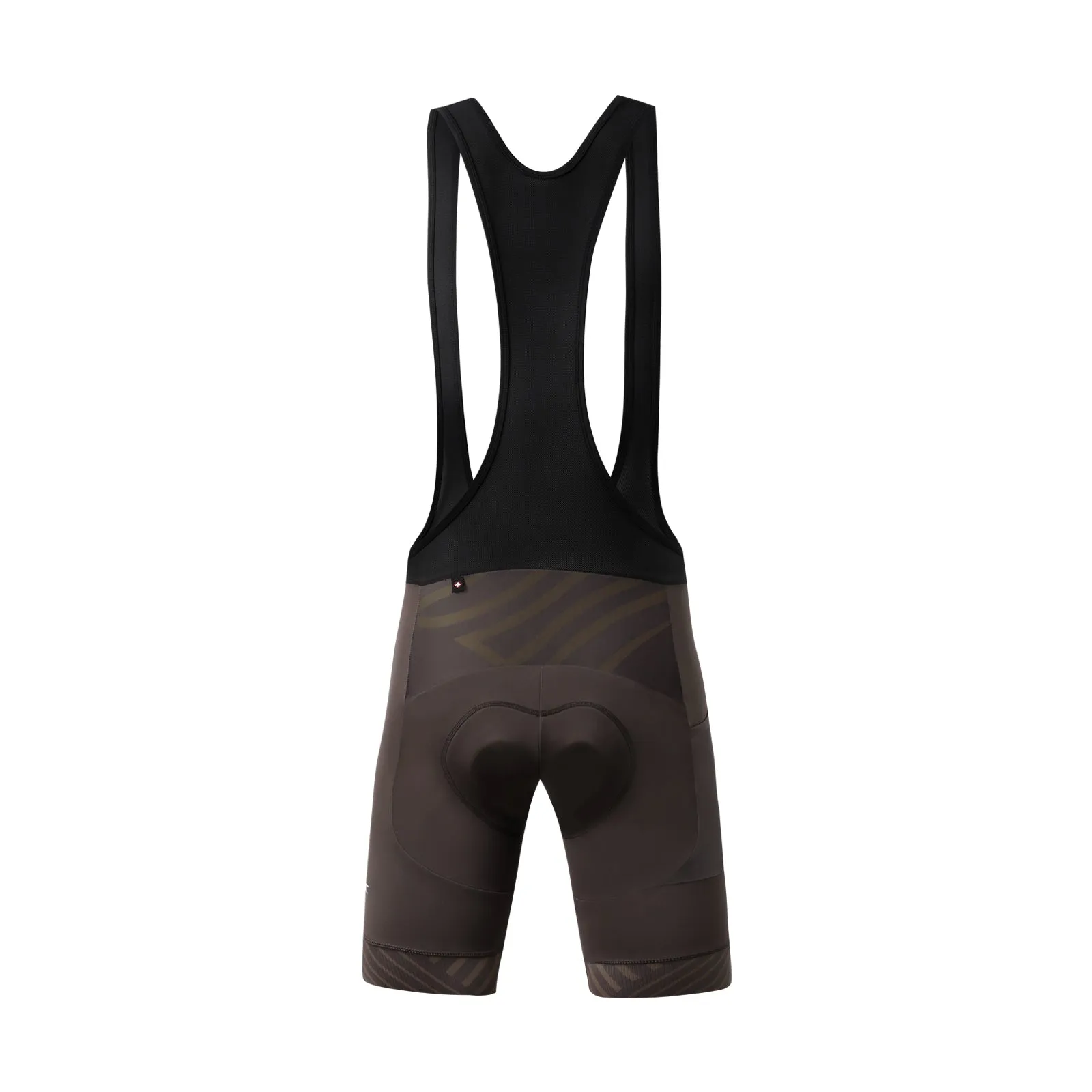 Santic Cycling Bib Shorts Men Padded With Pocket Brown