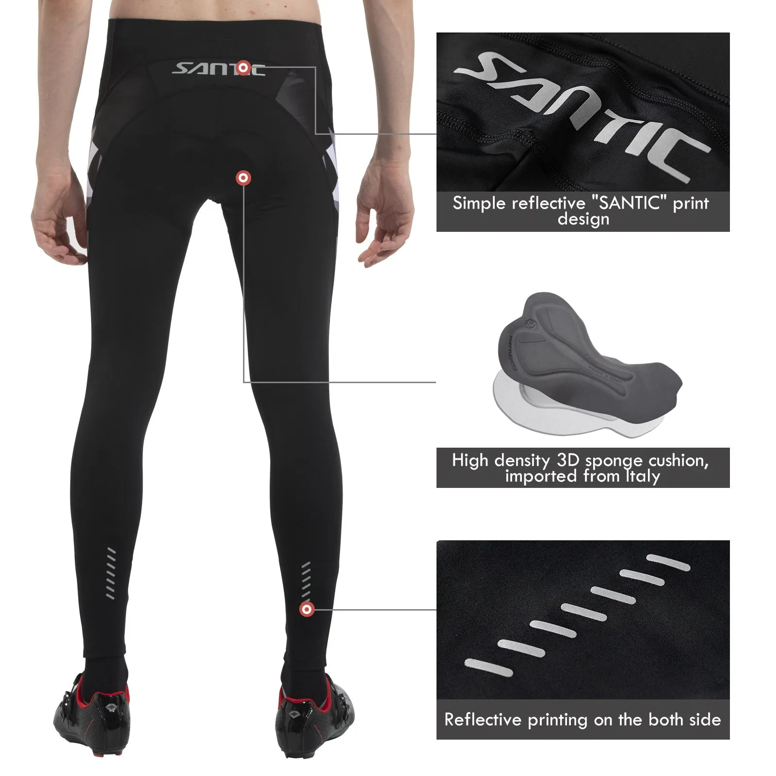 Santic Dreamland Grey Men Cycling Pants