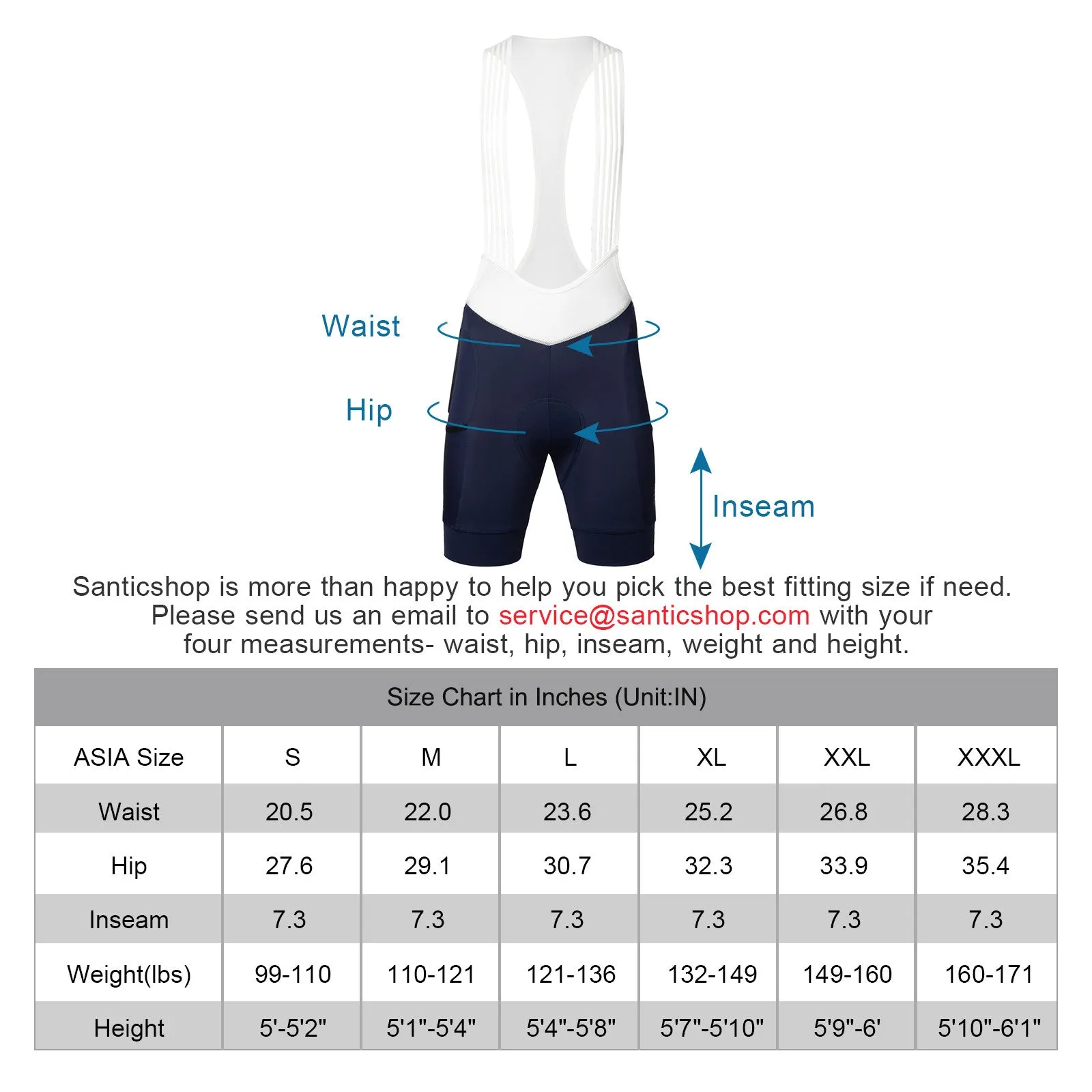 Santic Duchamp Navy Women Padded Cycling Bib Short