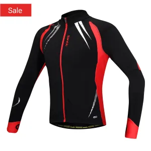 Santic Gabriel Red Men Cycling Jacket Long Sleeve