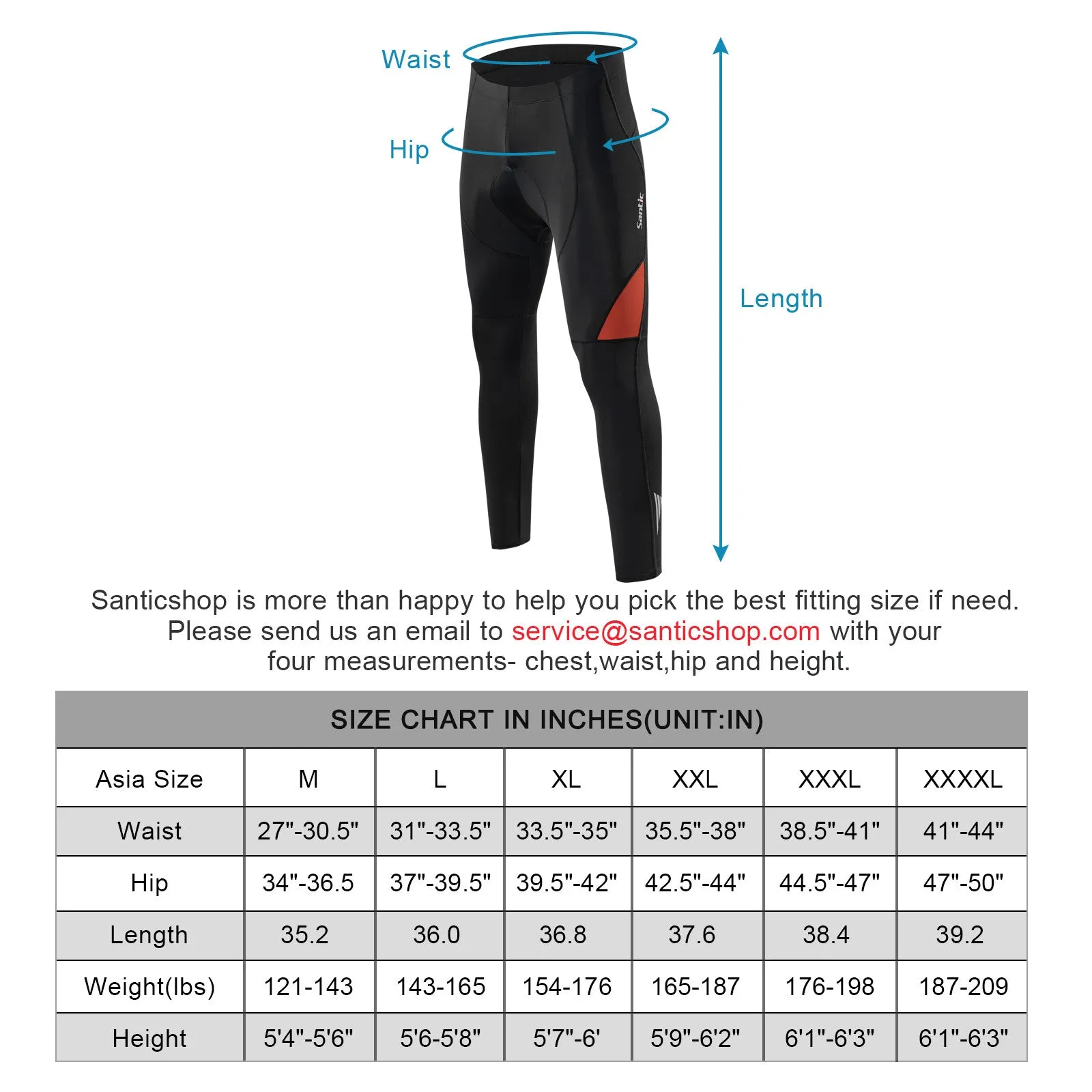 Santic Oule Red Men Cycling Pants