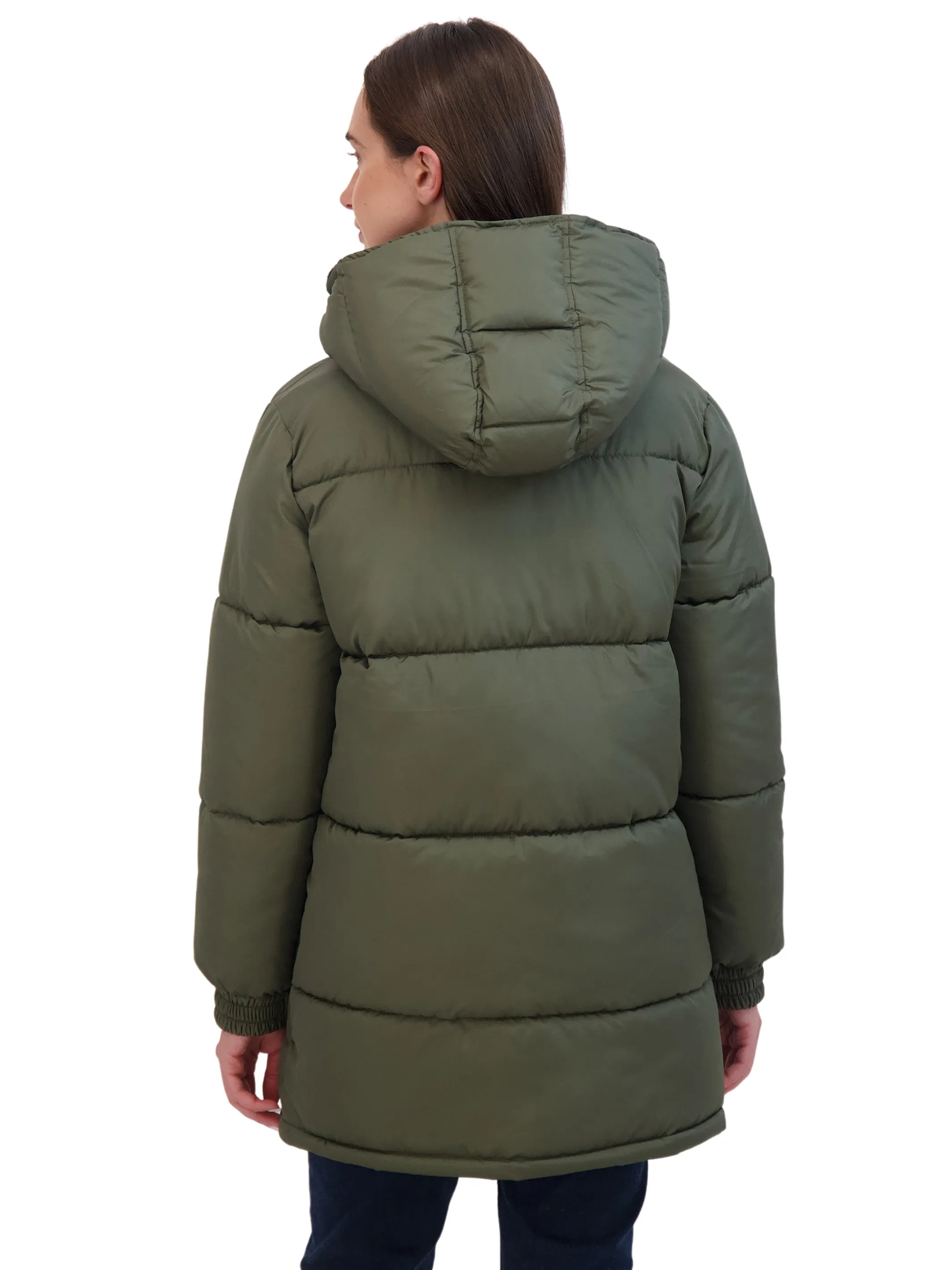 Sebby Junior's 3/4 Puffer Jacket with Hood