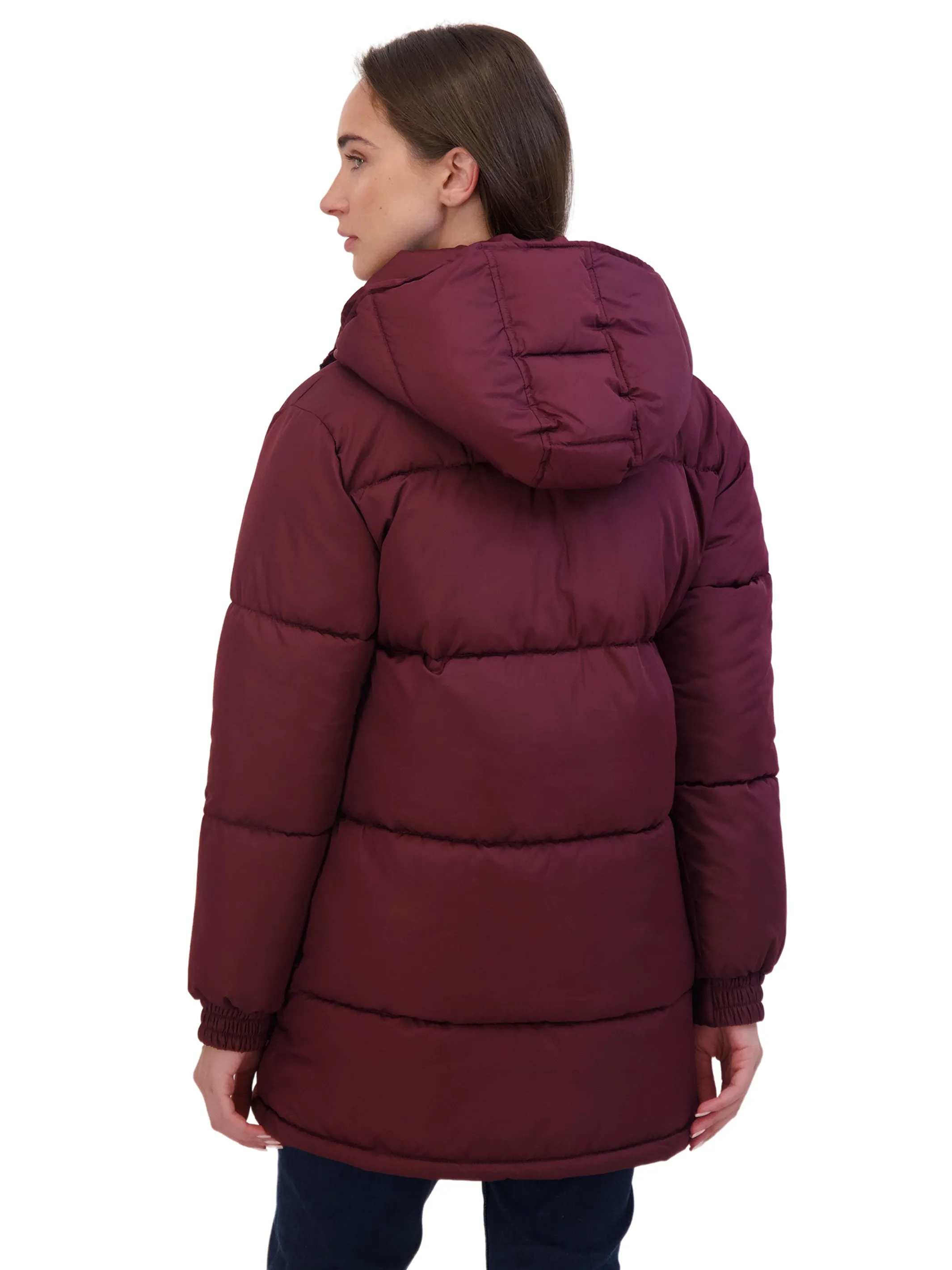 Sebby Junior's 3/4 Puffer Jacket with Hood