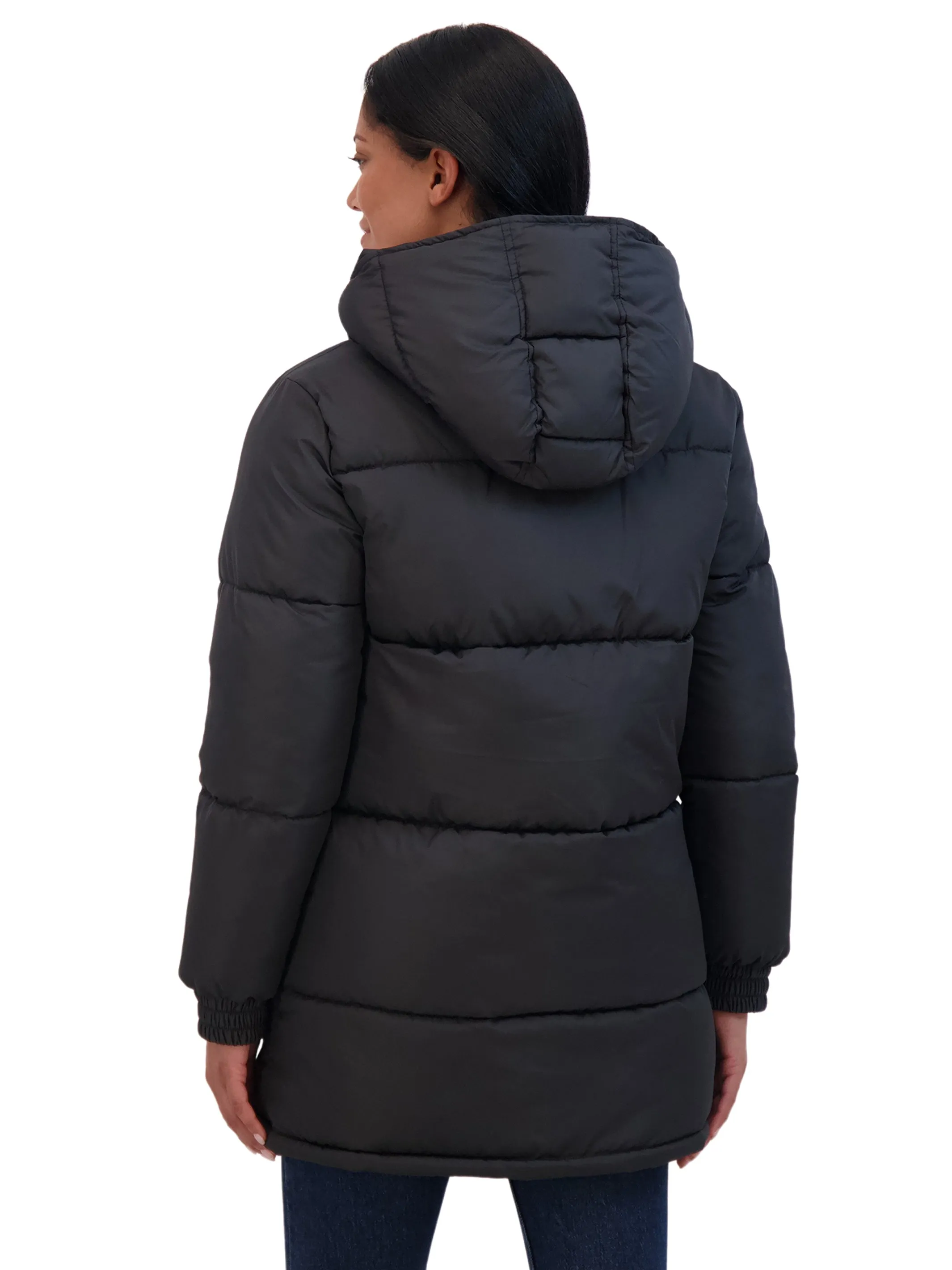 Sebby Junior's 3/4 Puffer Jacket with Hood