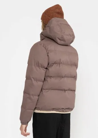 Selfhood Hooded Puffer Jacket Dustpurple