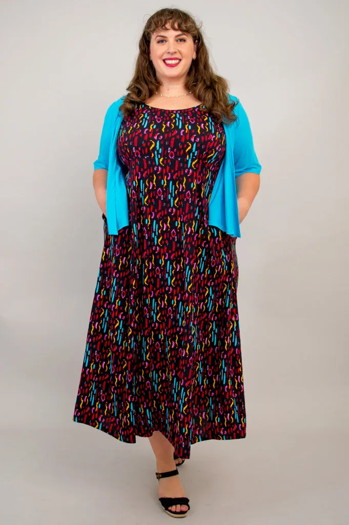 Shauna Maxi Dress, Conga, Linen Bamboo