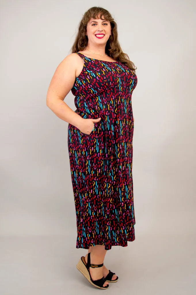 Shauna Maxi Dress, Conga, Linen Bamboo