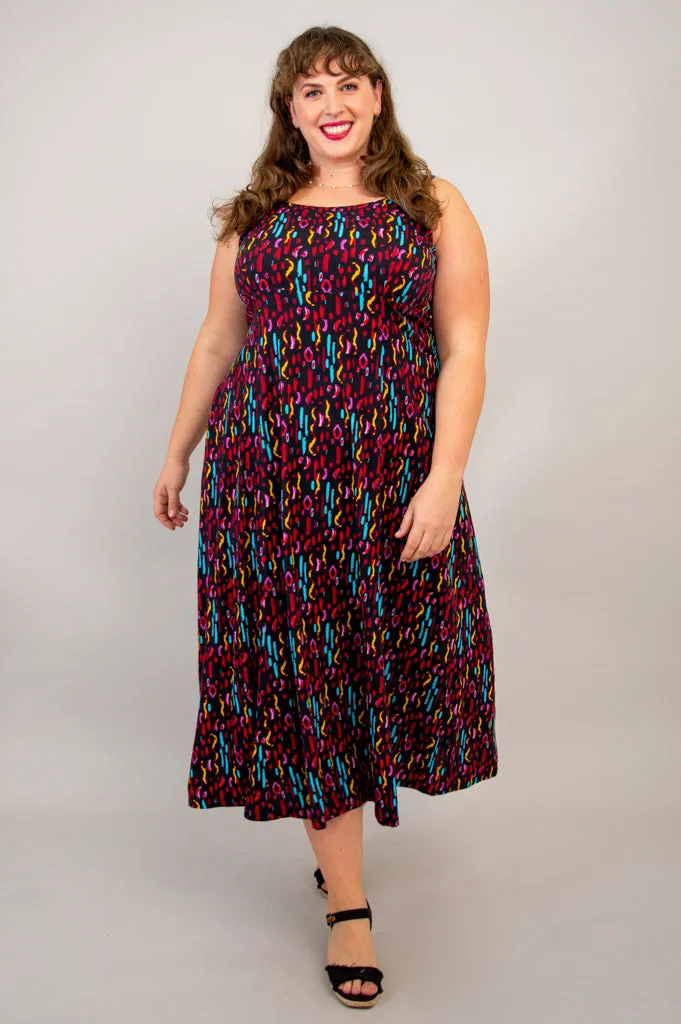 Shauna Maxi Dress, Conga, Linen Bamboo