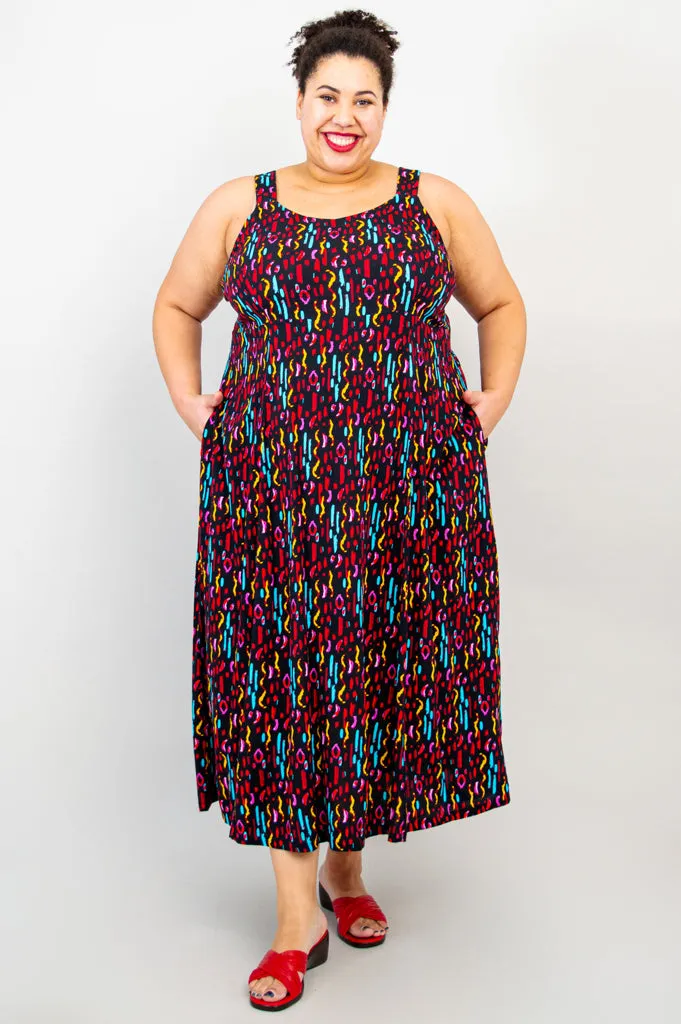 Shauna Maxi Dress, Conga, Linen Bamboo