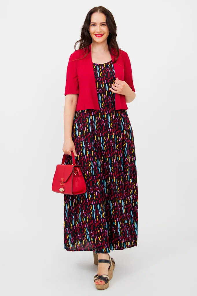 Shauna Maxi Dress, Conga, Linen Bamboo