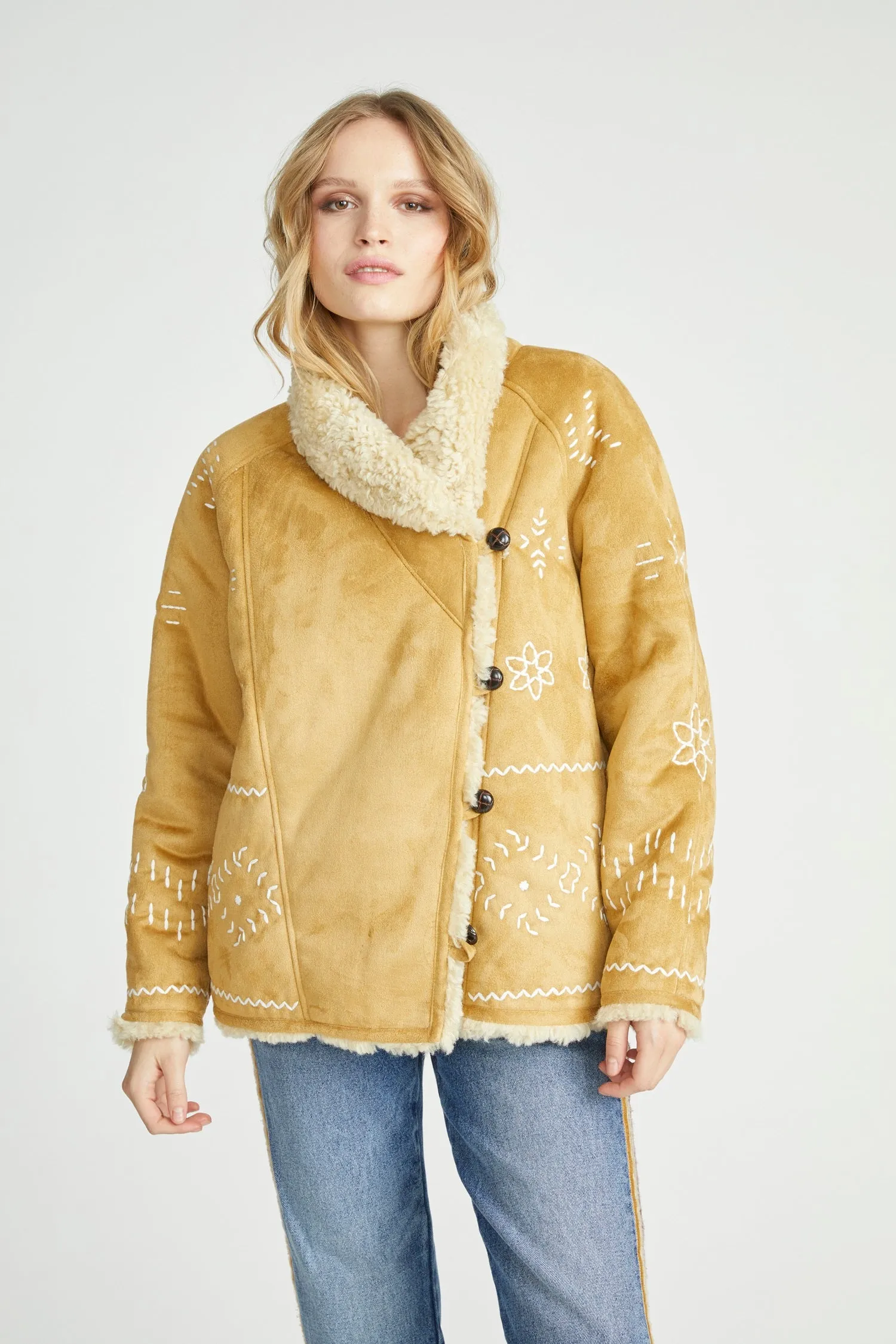 Shearling Jacket - Tan